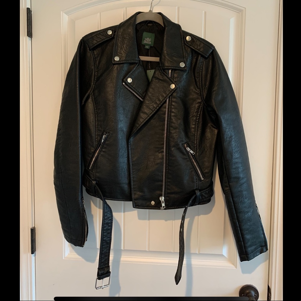 Wild Fable faux leather moto jacket